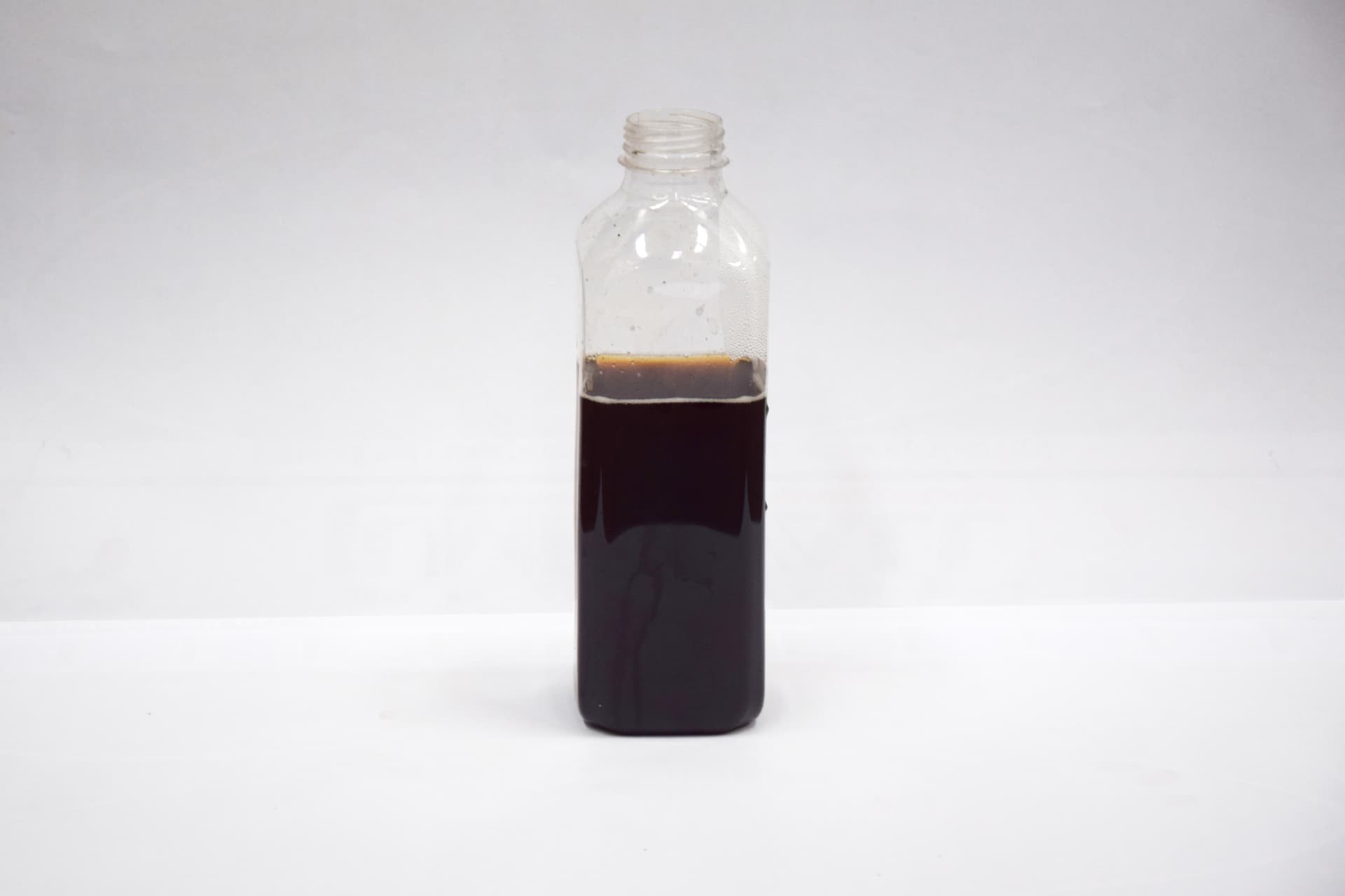 Bottle of dark cork extract liquid