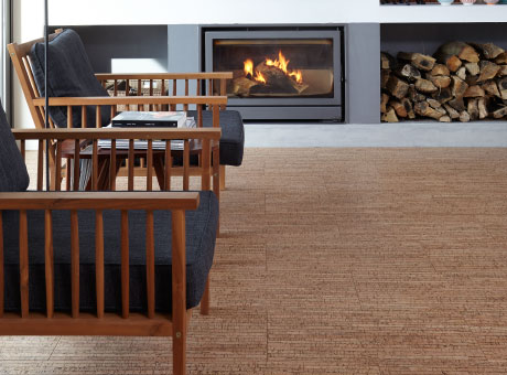 Cork flooring