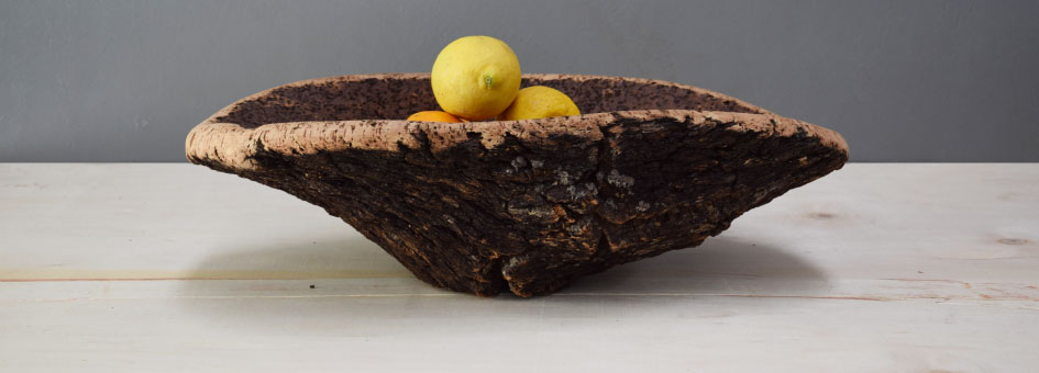 Virgin cork bowl